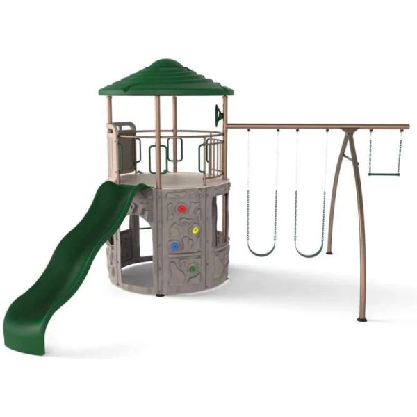 Adventure  Metal Swing Set with 2 Swing(S) , 1 Slide(S)