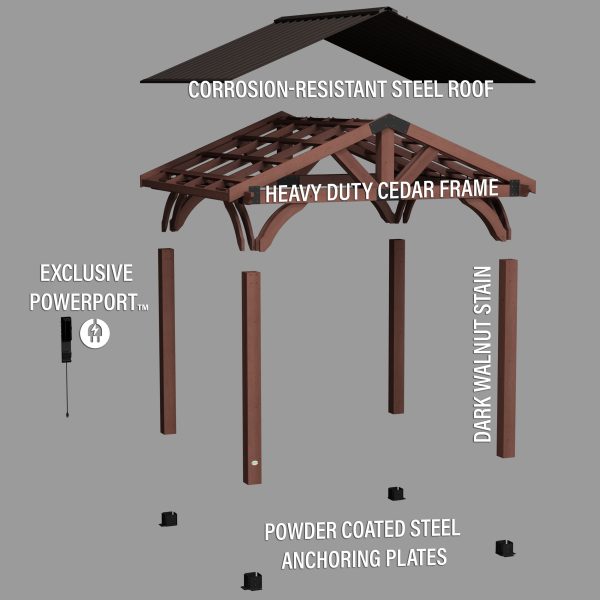 12x10 Arlington Gazebo with Electric - Image 13