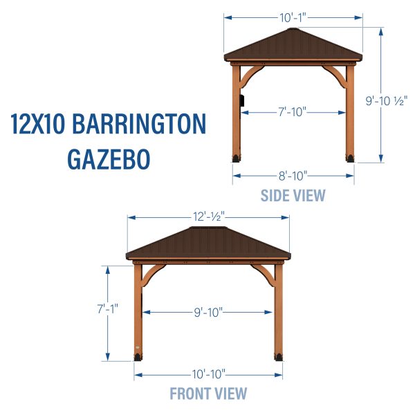 12x10 Barrington Gazebo - Image 3