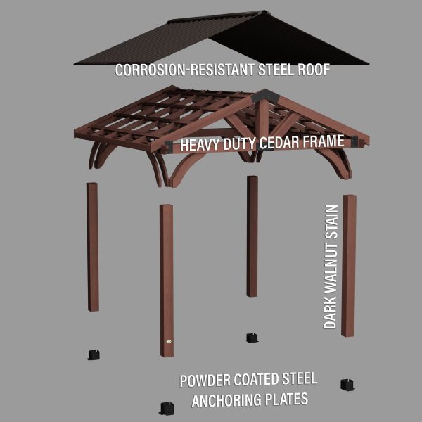 12x12 Arlington Gazebo with Electric - Image 15