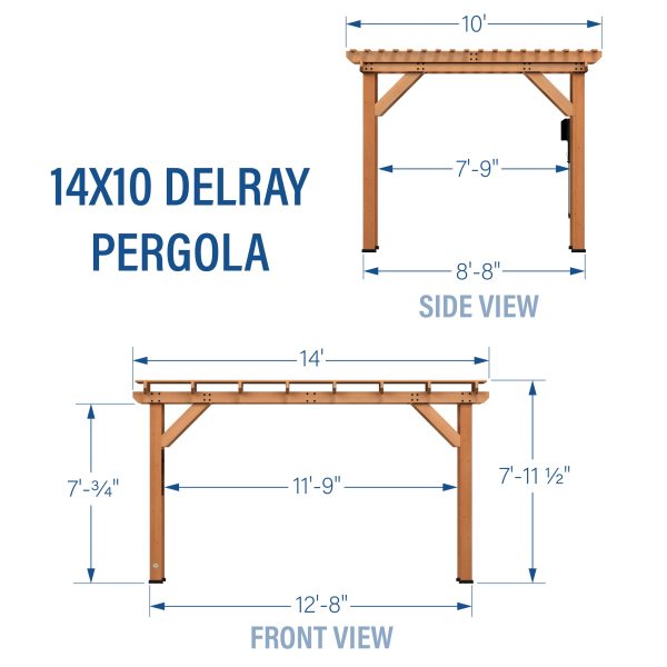 14x10 Delray Pergola - Image 3