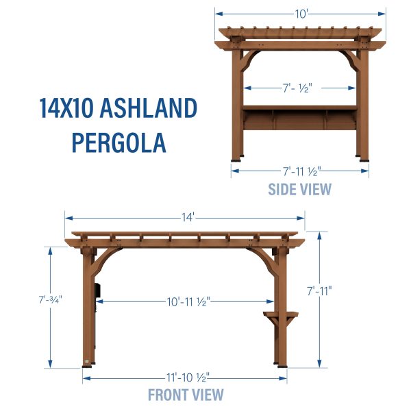 14x10 Ashland Pergola - Image 3