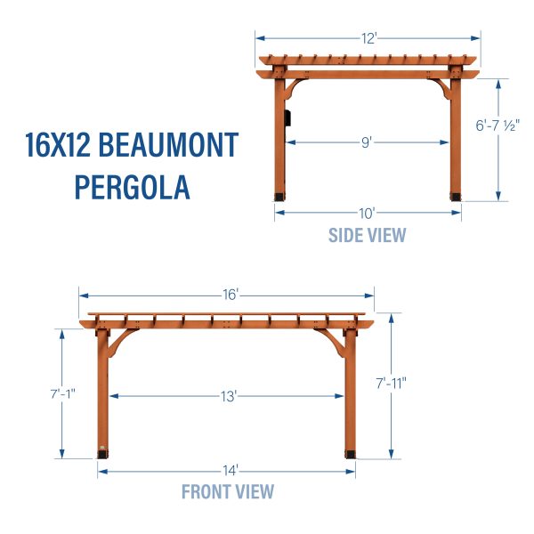 16x12 Beaumont Pergola - Image 10