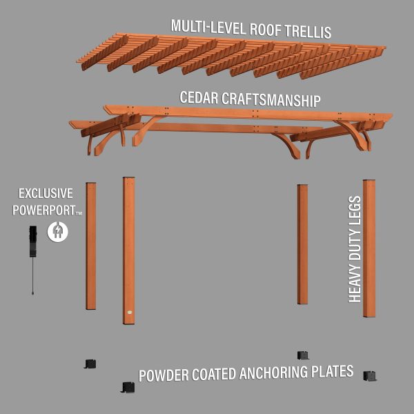 16x12 Beaumont Pergola - Image 11