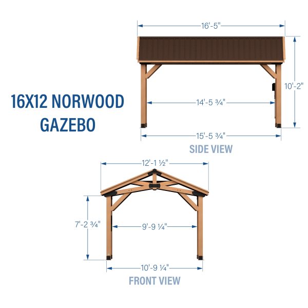 16x12 Norwood Gazebo - Image 3