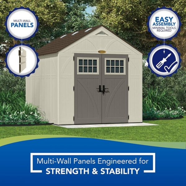 Suncast BMS8100 8′ x 10′ Tremont Storage Shed - Image 2