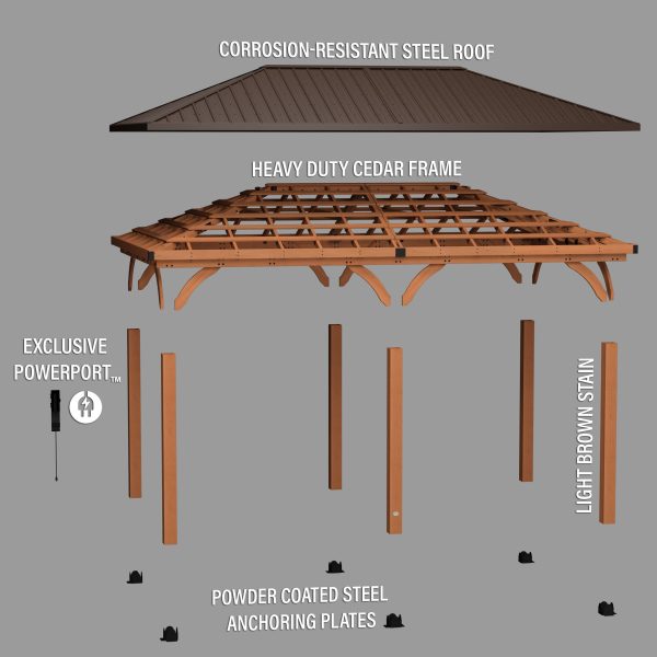 20x12 Barrington Gazebo/Carport - Image 14