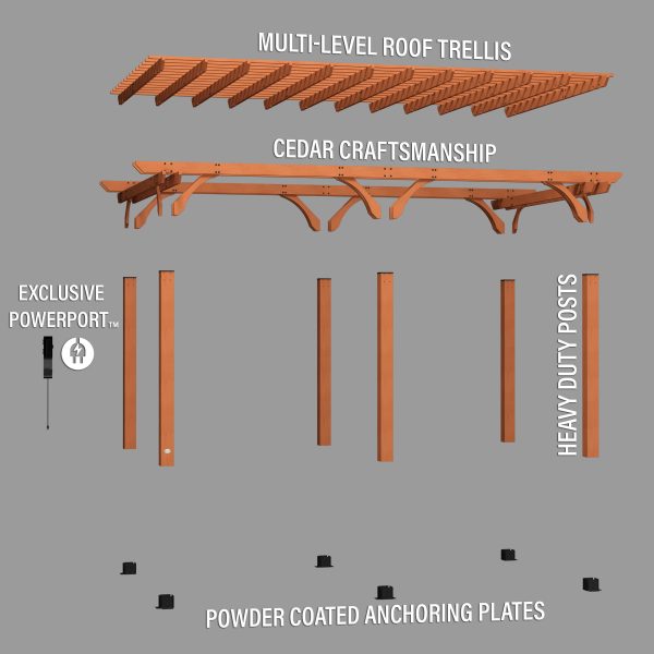 20x12 Beaumont Pergola - Image 13