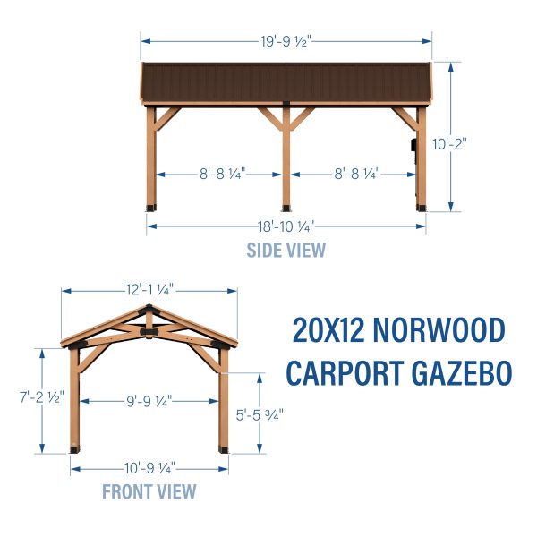 20x12 Norwood Carport/Gazebo - Image 3