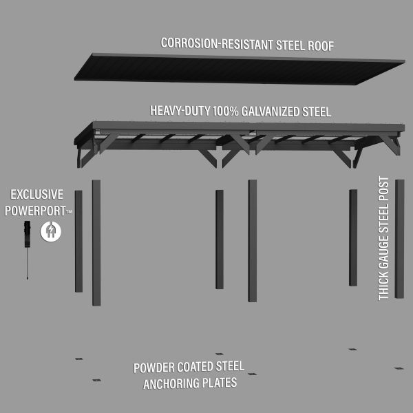 20x9.5 Stonebridge Gazebo/Carport - Image 15