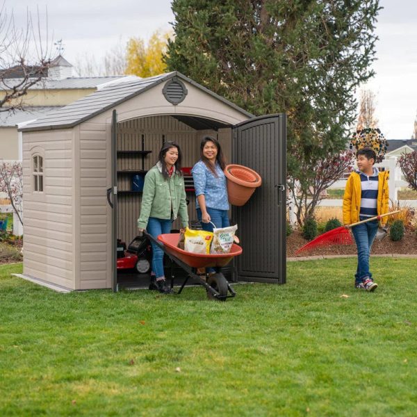 High-Density Polyethylene (Plastic) Steel Reinforced Outdoor Storage Shed