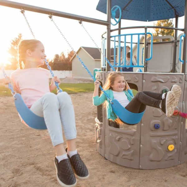 Adventure  Metal Swing Set with 2 Swing(S) , 1 Slide(S)