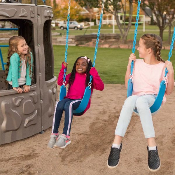 Adventure  Metal Swing Set with 2 Swing(S) , 1 Slide(S)