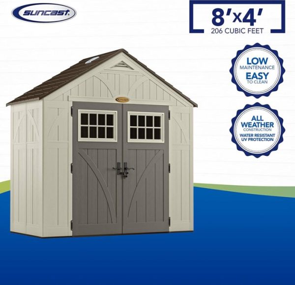 Suncast BMS8400D “4 x 8” Tremont Storage Shed - Image 4