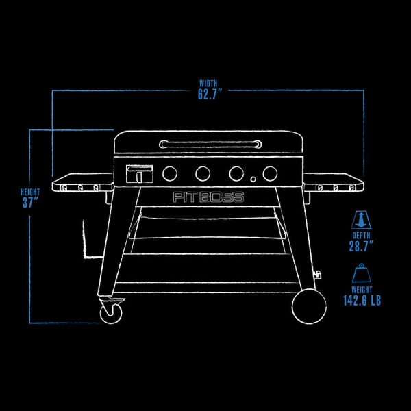 Pit Boss 4-Burner Ultimate Lift-Off Griddle – Versatile and Powerful Outdoor Cooking - Image 8