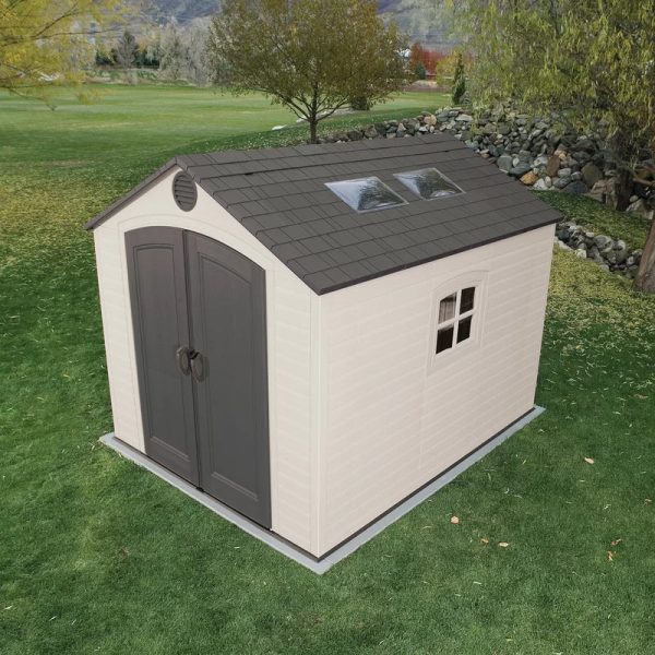 8 Ft. W X 10 Ft. D Plastic Traditional Storage Shed