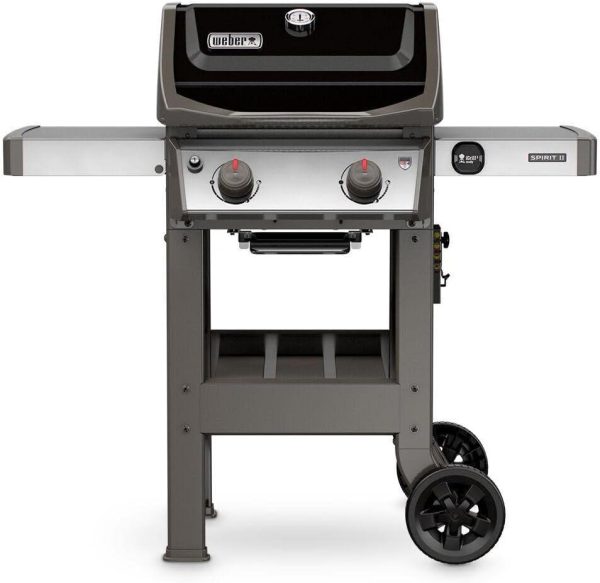 Weber Spirit II E-210 2-Burner Liquid Propane Grill, 48 x 26 x 57 inches, Black