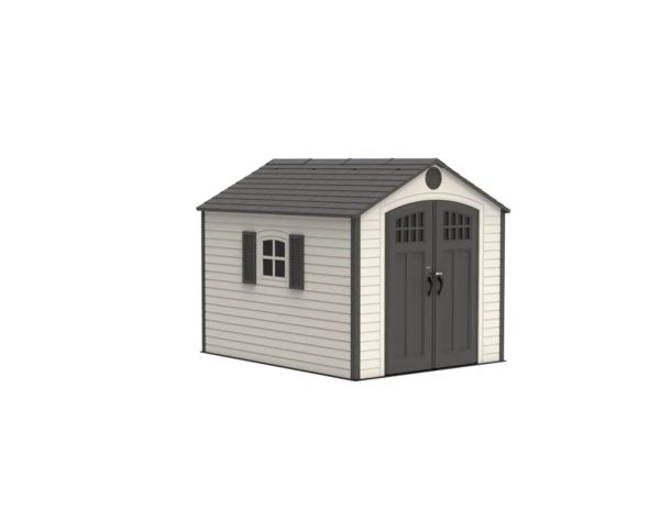 8 Ft. X 10 Ft. High-Density Polyethylene (Plastic) Steel Reinforced Outdoor Storage Shed