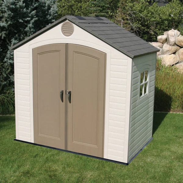 High-Density Polyethylene (Plastic) Steel Reinforced Outdoor Storage Shed