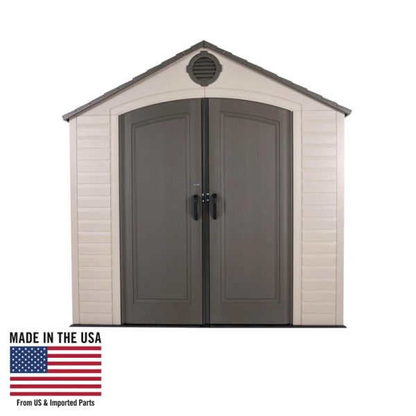 High-Density Polyethylene (Plastic) Steel Reinforced Outdoor Storage Shed