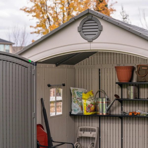 High-Density Polyethylene (Plastic) Steel Reinforced Outdoor Storage Shed