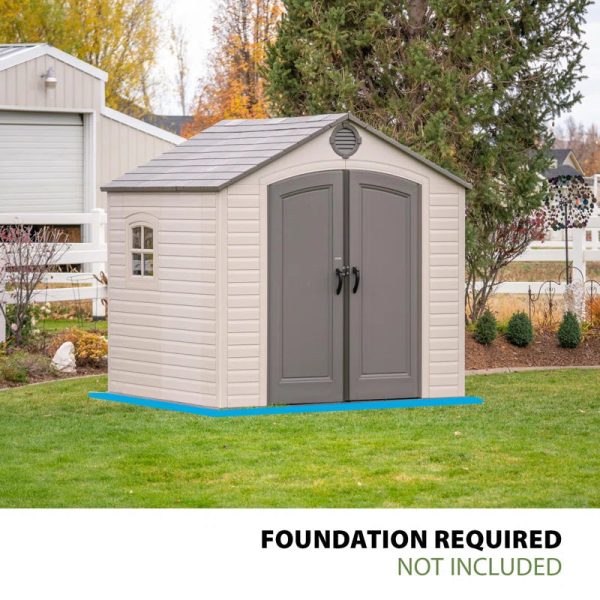 High-Density Polyethylene (Plastic) Steel Reinforced Outdoor Storage Shed