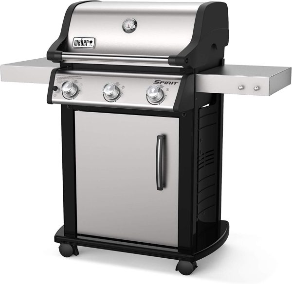 Weber Spirit S-315 Liquid Propane Gas Grill, Stainless Steel