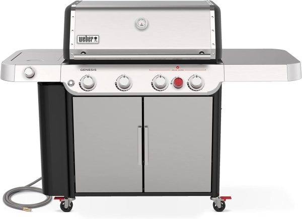 Weber 38400001 Genesis S-435 NG SS Gas Grill, Stainless Steel