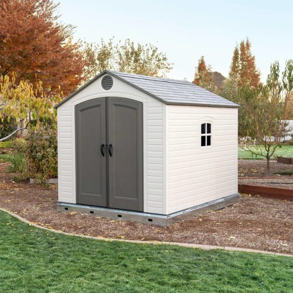 8 Ft. W X 10 Ft. D Plastic Traditional Storage Shed