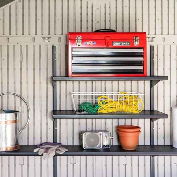 8 Ft. X 12.5 Ft. High-Density Polyethylene (Plastic) Outdoor Storage Shed with Steel-Reinforced Construction