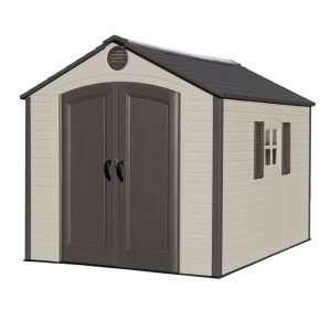 8 Ft. X 10 Ft. High-Density Polyethylene (Plastic) Steel Reinforced Outdoor Storage Shed