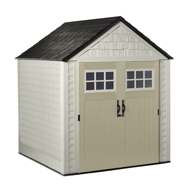 Rubbermaid 7×7 Ft Durable Weatherproof Resin Outdoor Storage Shed - Image 3