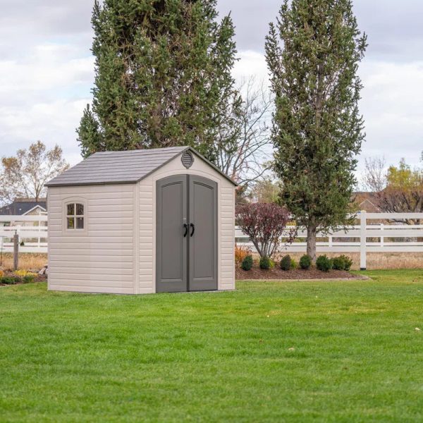 High-Density Polyethylene (Plastic) Steel Reinforced Outdoor Storage Shed