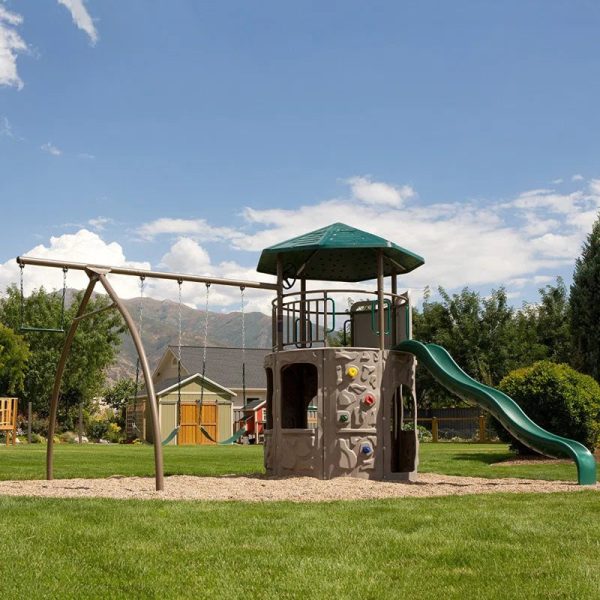 Adventure  Metal Swing Set with 2 Swing(S) , 1 Slide(S)