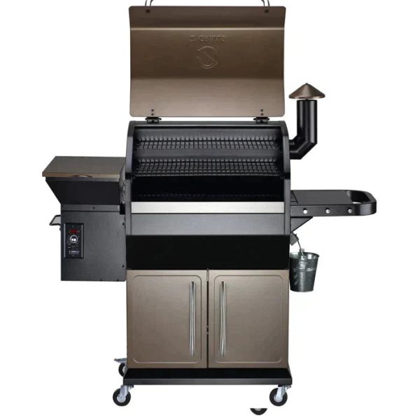 Z GRILLS 1060 sq. in. Wood Pellet Grill and Smoker 8-in-1 BBQ Bronze - Image 4