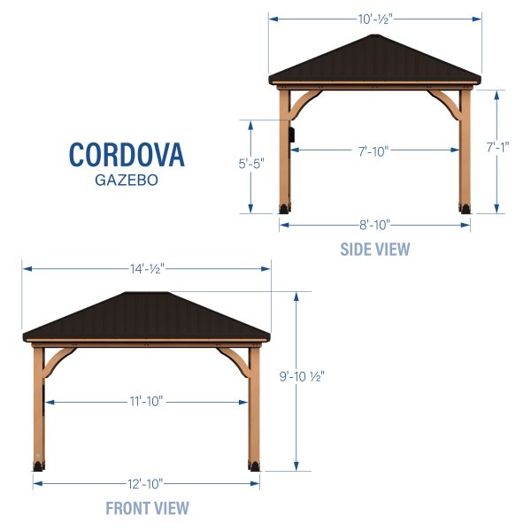 14x10 Cordova Gazebo - Image 3