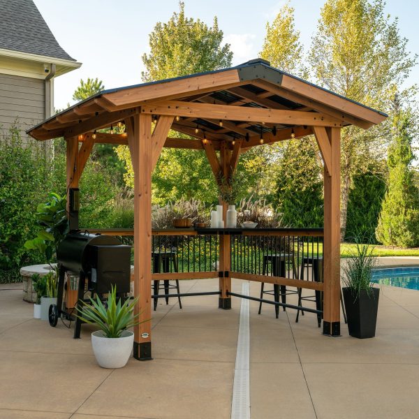 Granada Grill Gazebo with Outdoor Bar - Image 6