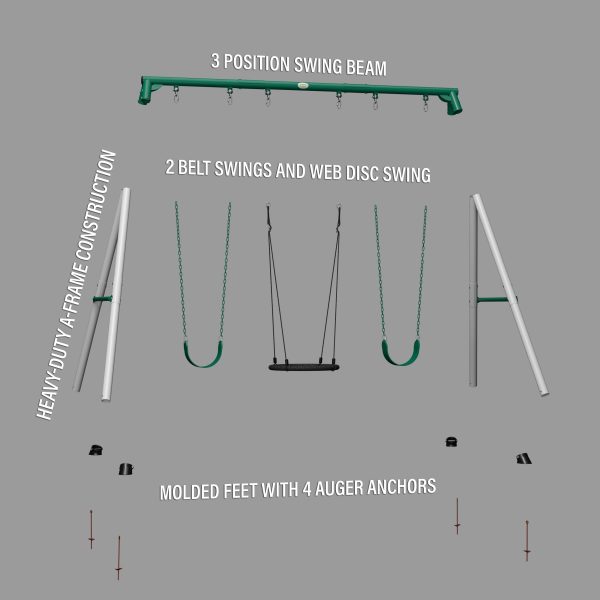 Little Brutus Metal Swing Set - Image 14