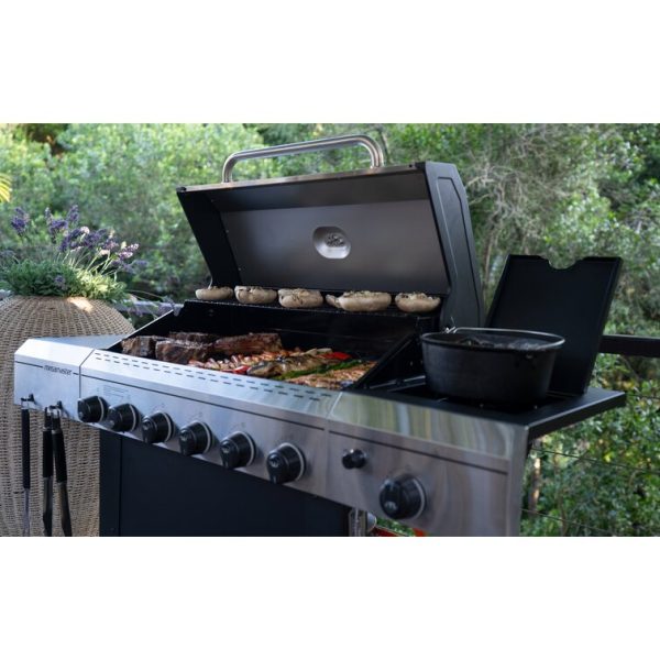 Megamaster 6-Burner Propane Grill with Side Burner - Image 5