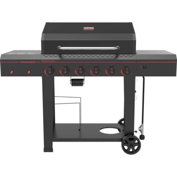 Megamaster 6 - Burner Freestanding Liquid Propane Gas Grill - Image 2