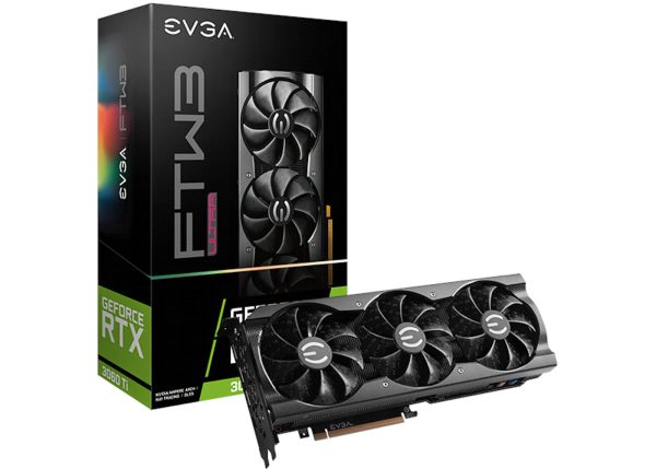 NVIDIA EVGA GeForce RTX 3060 Ti FTW3 ULTRA GAMING 8G LHR Graphics Card (08G-P5-3667-KL/KH)