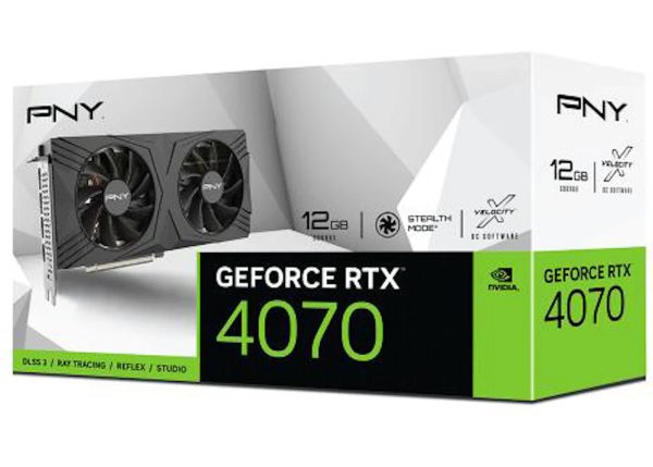 NVIDIA PNY GeForce RTX 4070 VERTO 12GB Graphics Card VCG407012DFXPB1