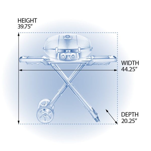 Napoleon TravelQ 2-Burner Propane Gas and Charcoal Grill - Image 11