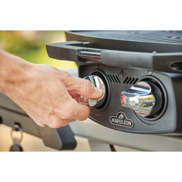 Napoleon TravelQ 2-Burner Propane Gas and Charcoal Grill - Image 3