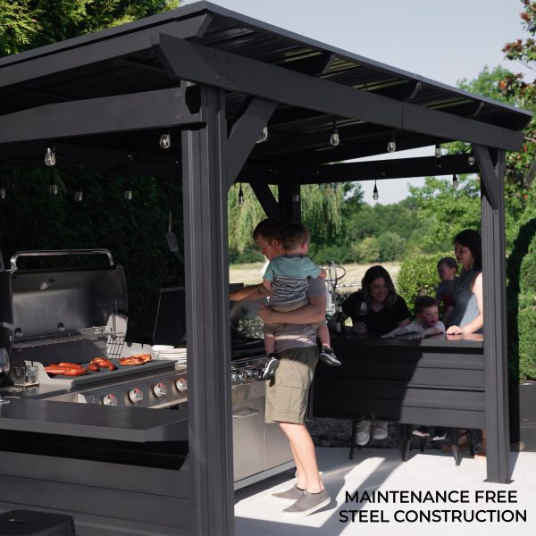 Rockport XL Steel Grill Gazebo - Image 7