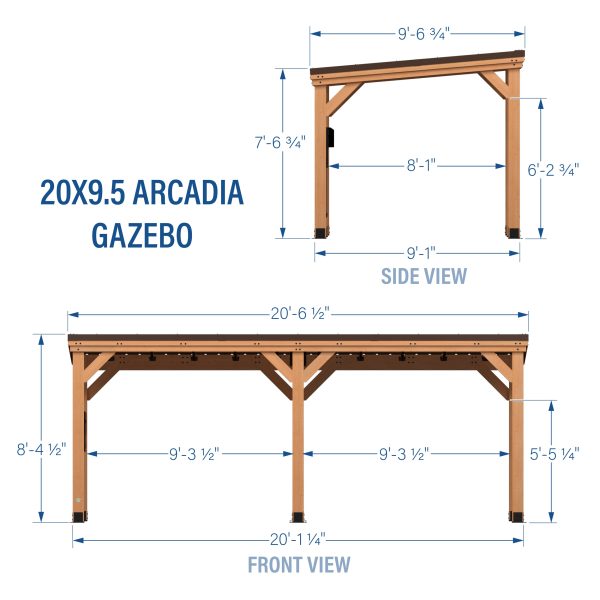 20x9.5 Arcadia Gazebo - Image 3