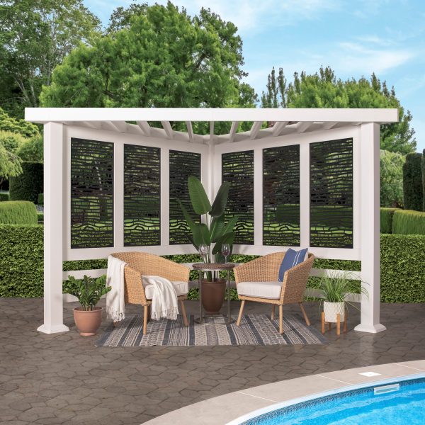 Richmond Modern Steel Cabana Pergola