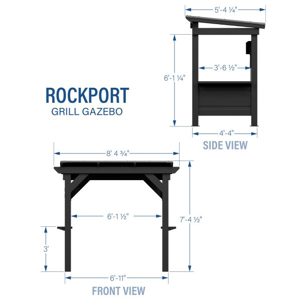 Rockport Steel Grill Gazebo - Image 3