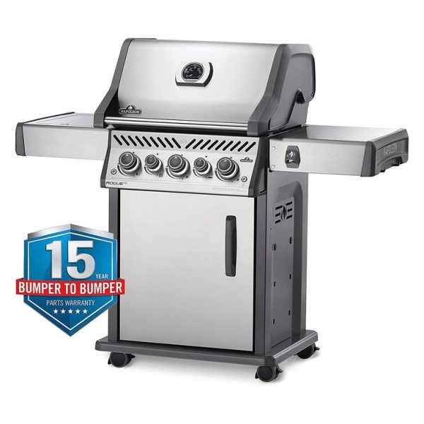 Rogue Napoleon 3-Burner Convertible Gas Grill with Cabinet - Image 13