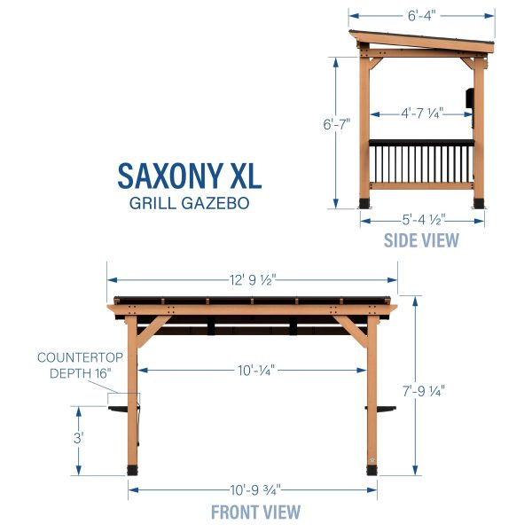 Saxony XL Grill Gazebo - Image 3